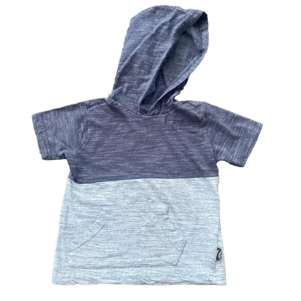 Airwalk Kids Boys Skateboarding Hoodie Size 3T Preowned Condition DkBlue/Lt Blue